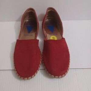 VERBENAS RED CARMEN ESPADRILLE FLATS